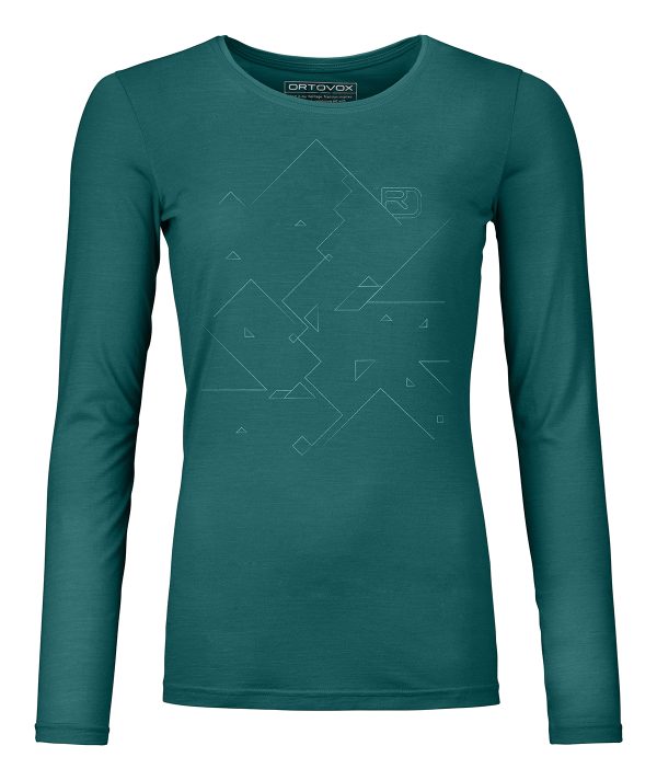 185 Merino Tangram Long Sleeve Women's - Image 2
