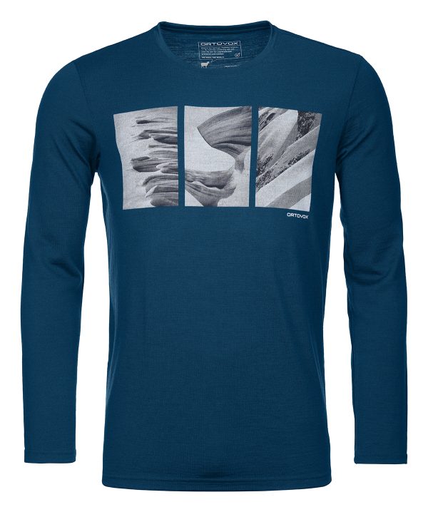 185 Merino Shape Pic Long Sleeve Men's - Image 3