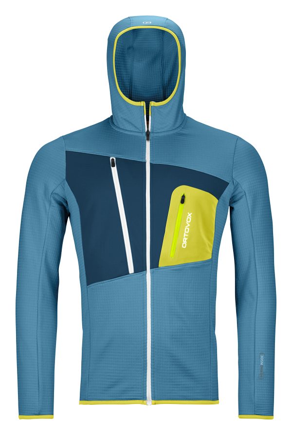 Fleece Grid Hoody Men's